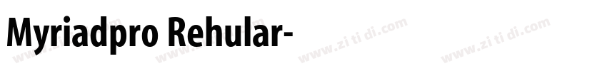 Myriadpro Rehular字体转换